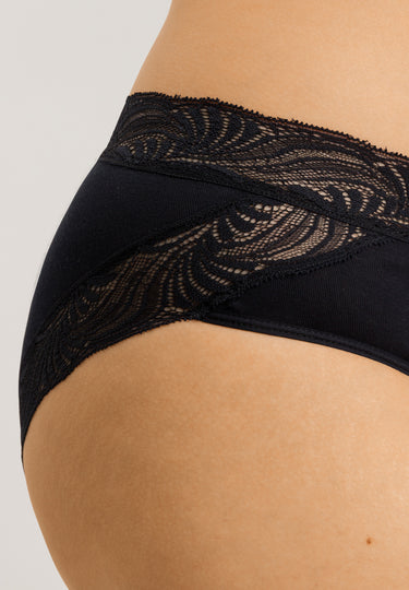 71835 Cotton Delight Hi Cut Brief - 019 Black